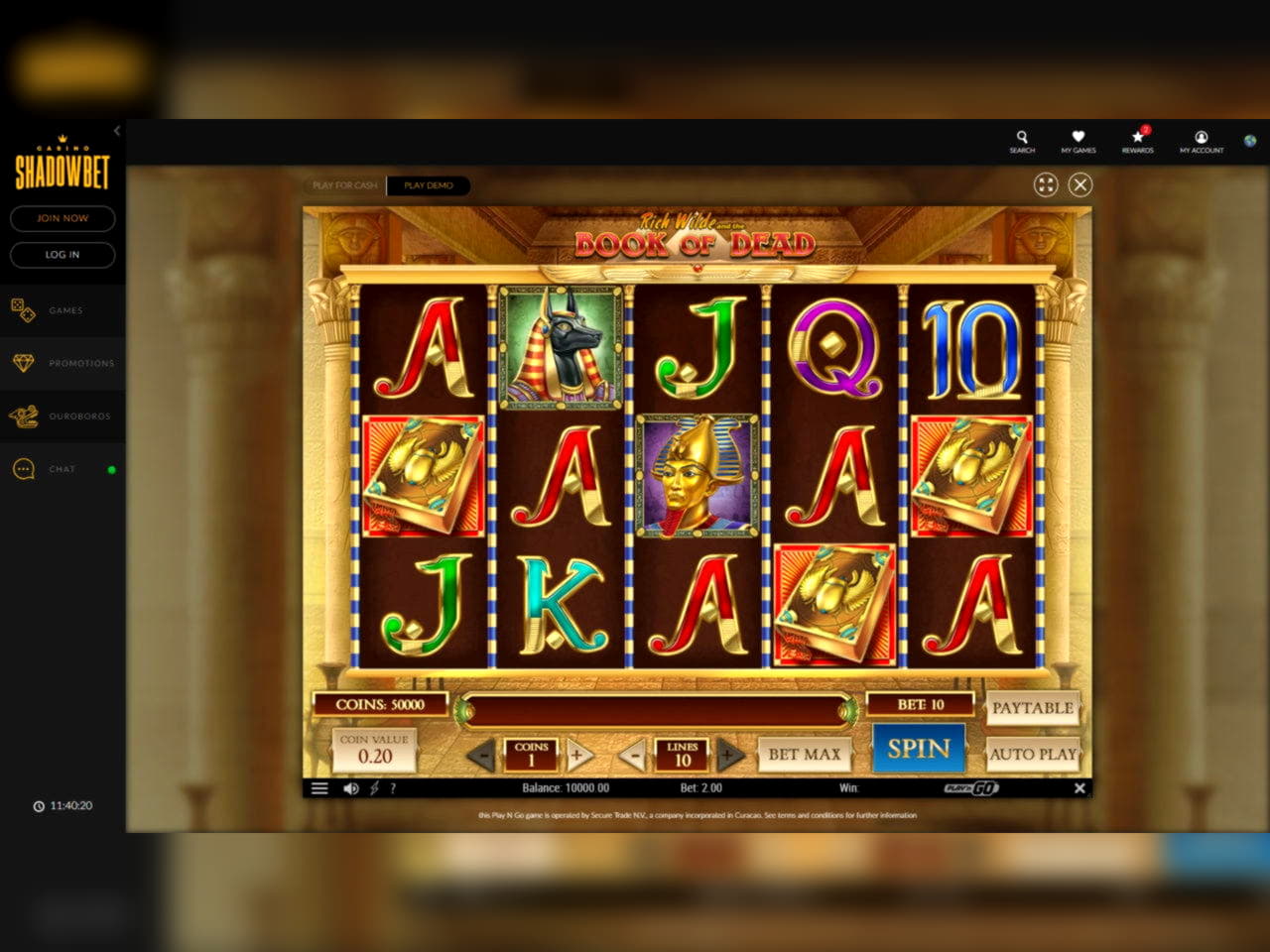 $625 Free Casino Ticket at Intertops Casino