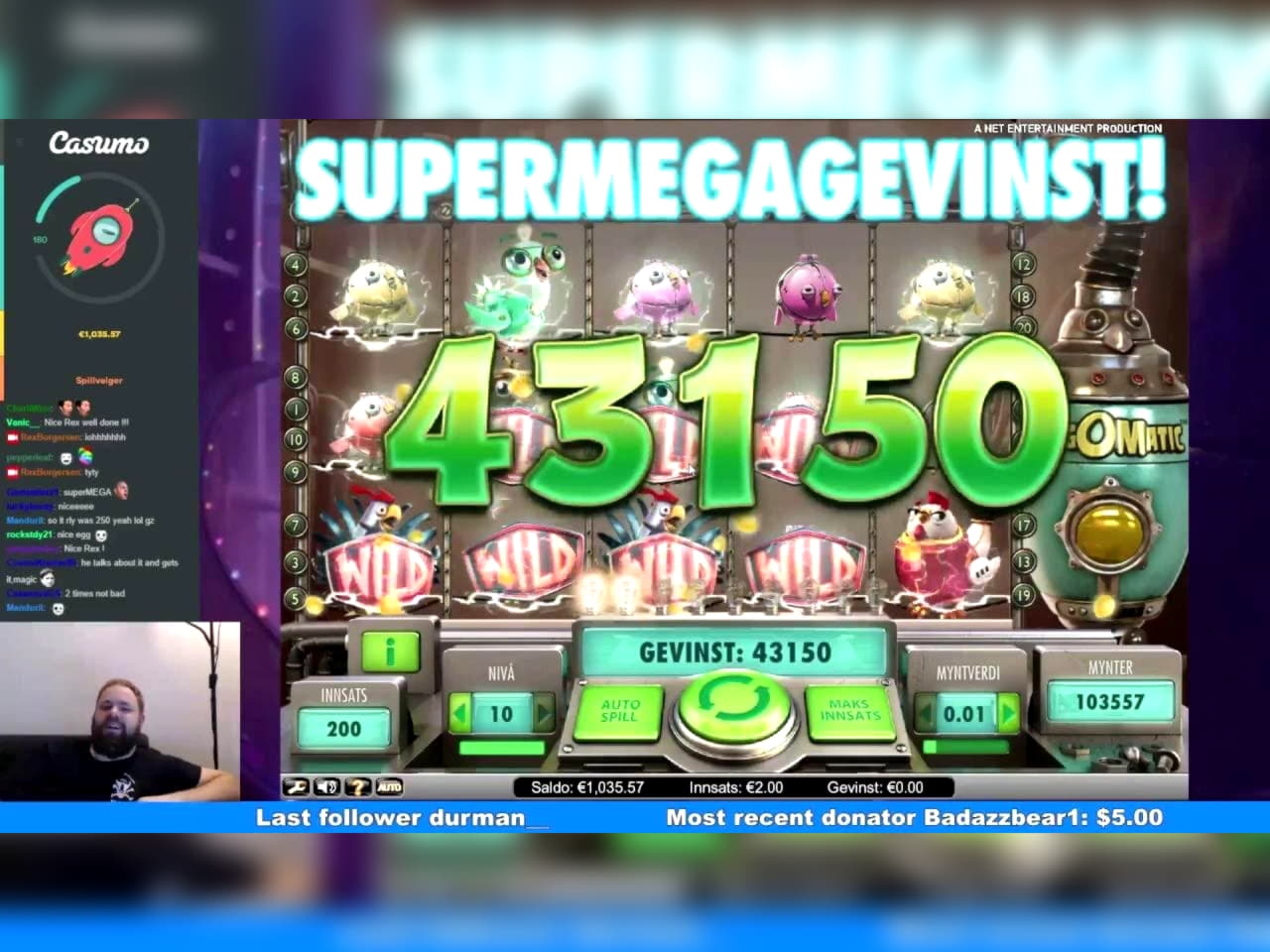 620% Deposit match bonus at Mummys Gold Casino