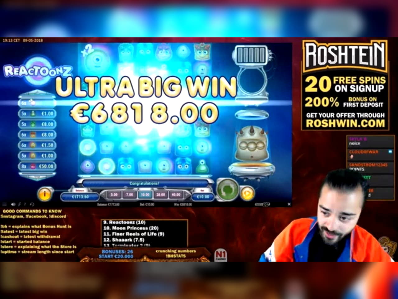 365% Deposit match bonus at Casino Max