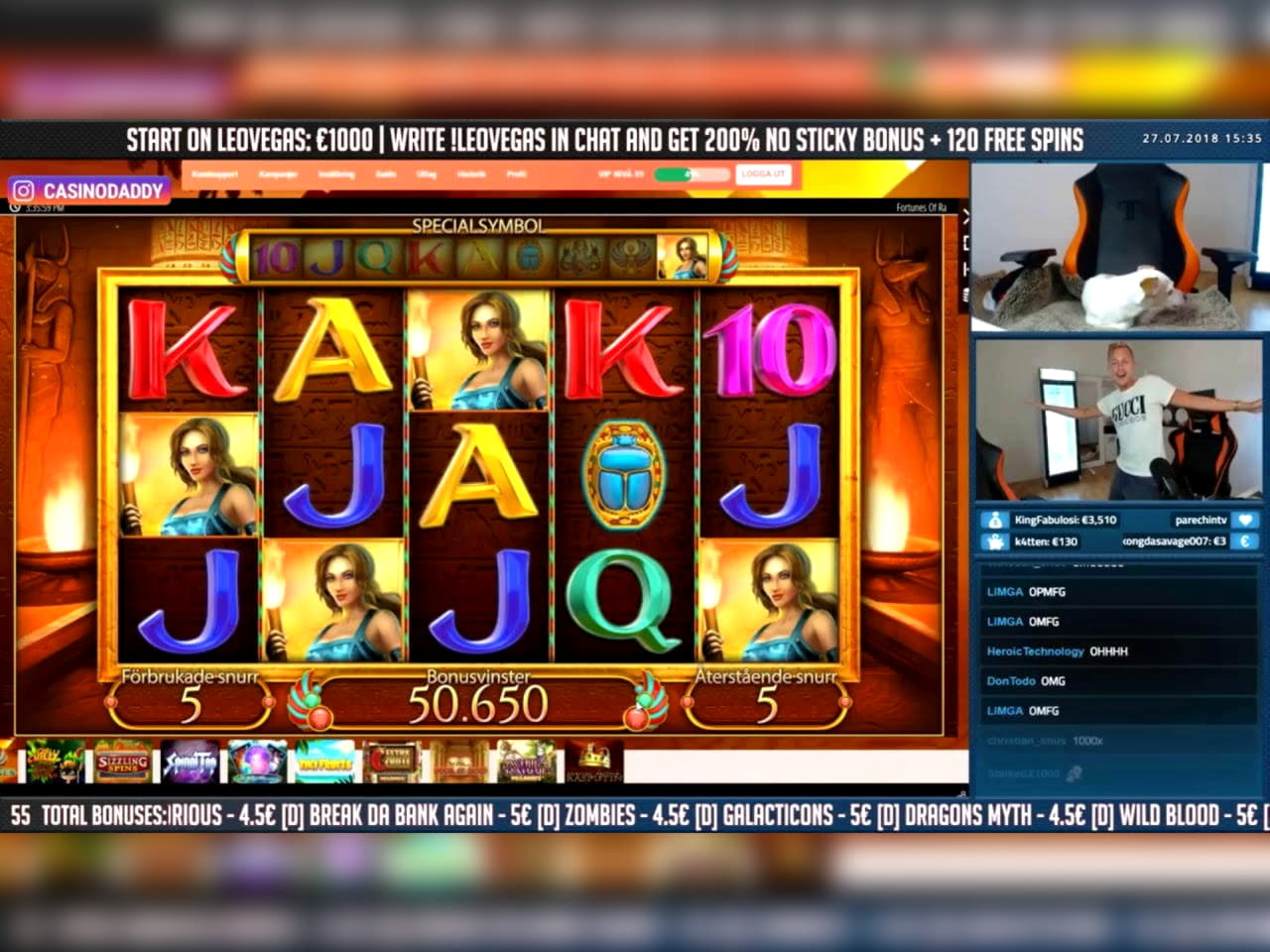 240% Signup Casino Bonus at Mrgreen Casino