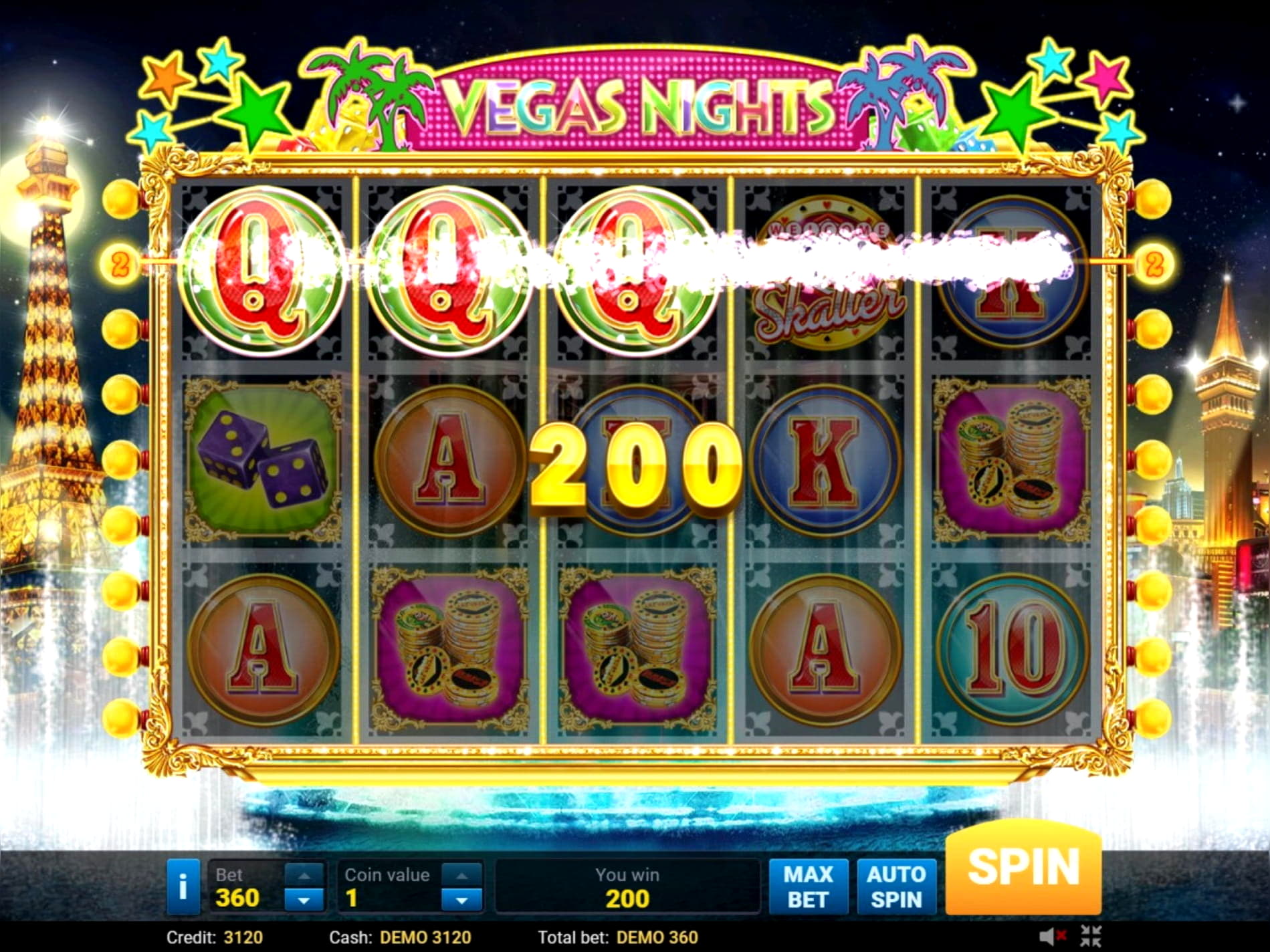220 Free casino spins at Casino Room