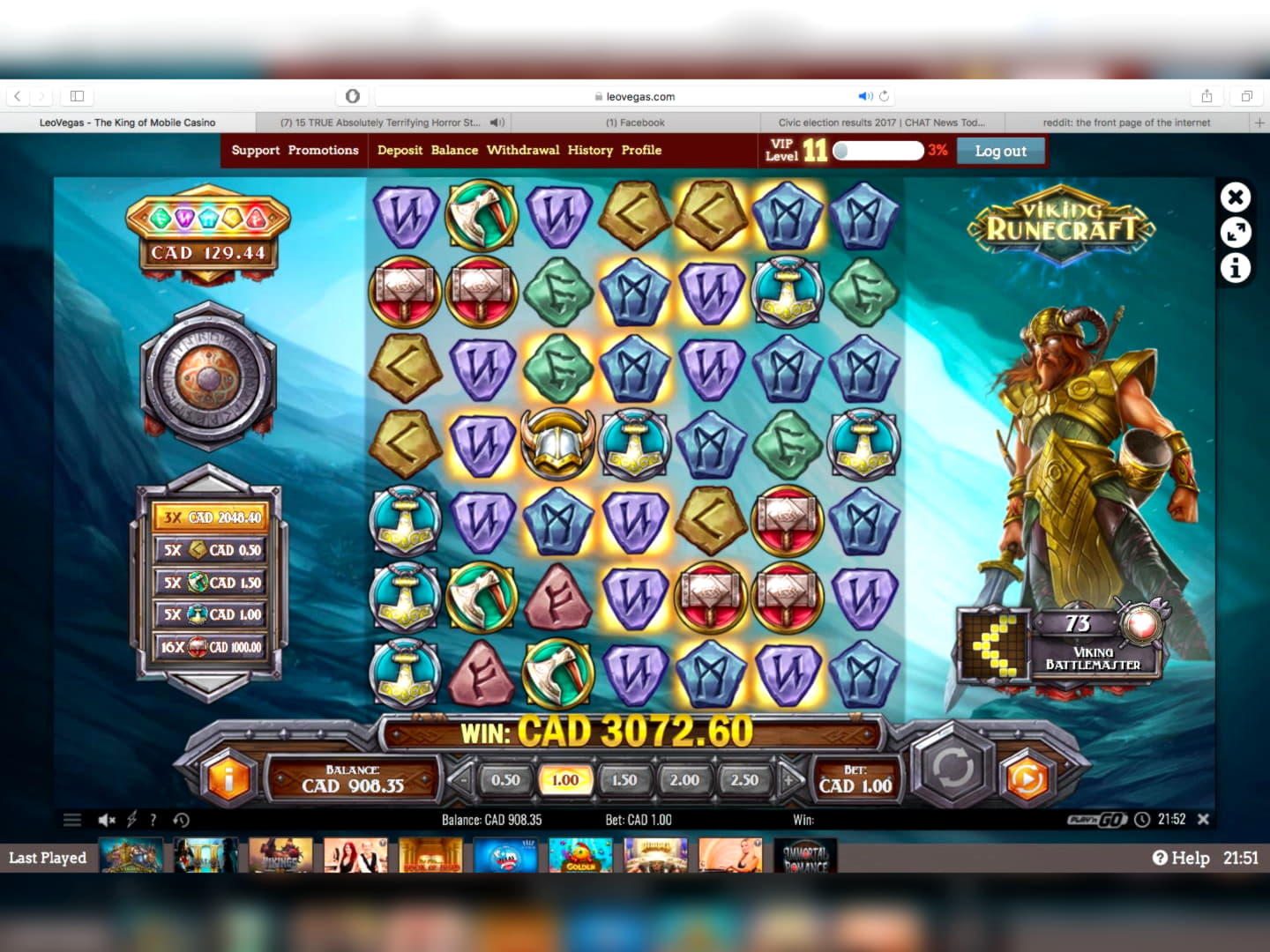 EURO 260 Daily freeroll slot tournament at Betway Casino