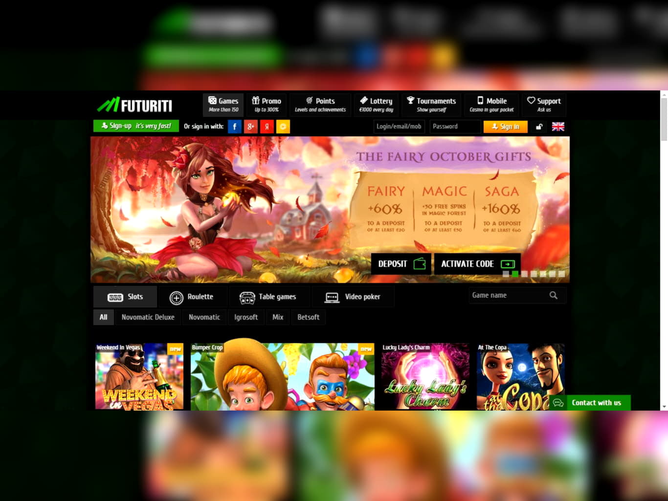 150% Signup Casino Bonus at Betway Casino