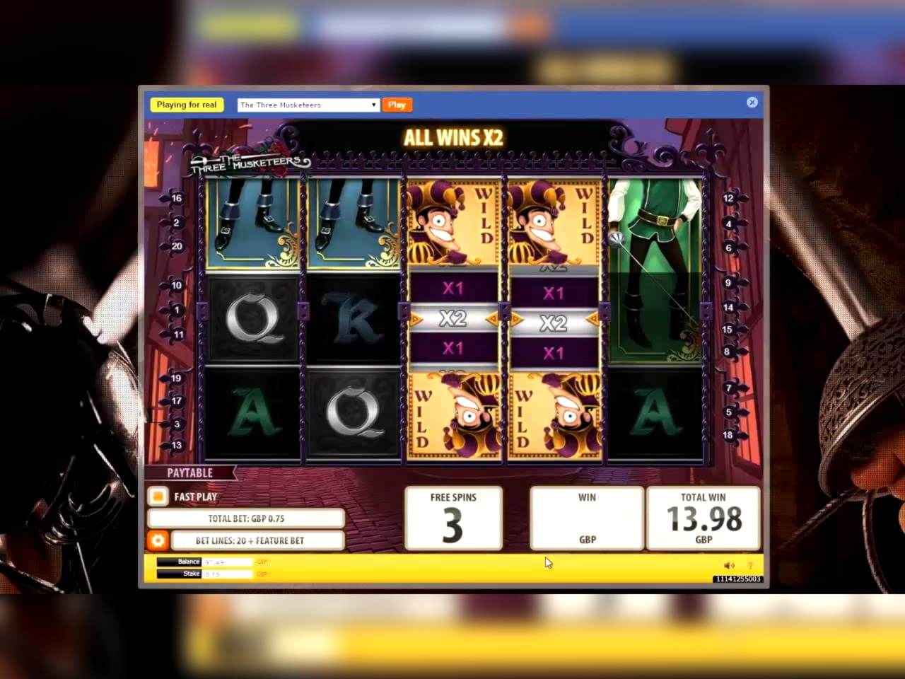15 Free spins no deposit casino at Betway Casino