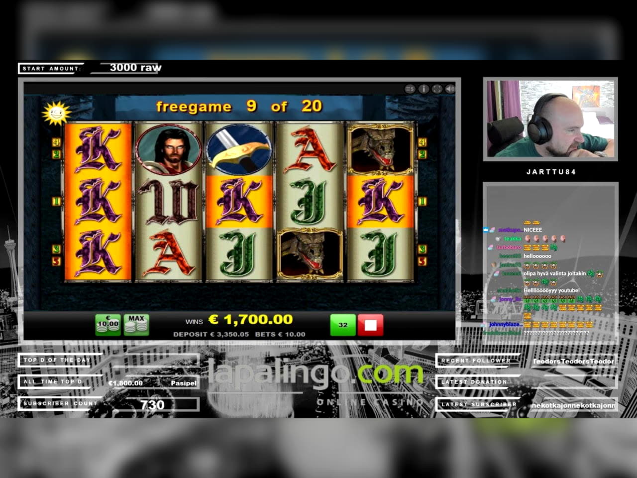 25 Free spins no deposit casino at Come On Casino