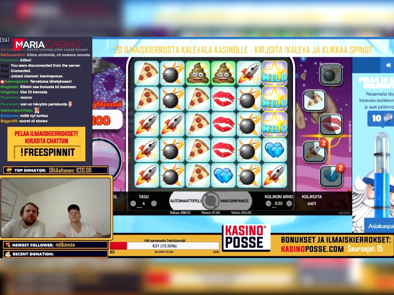 $555 Casino Tournament at Platinum Play Casino