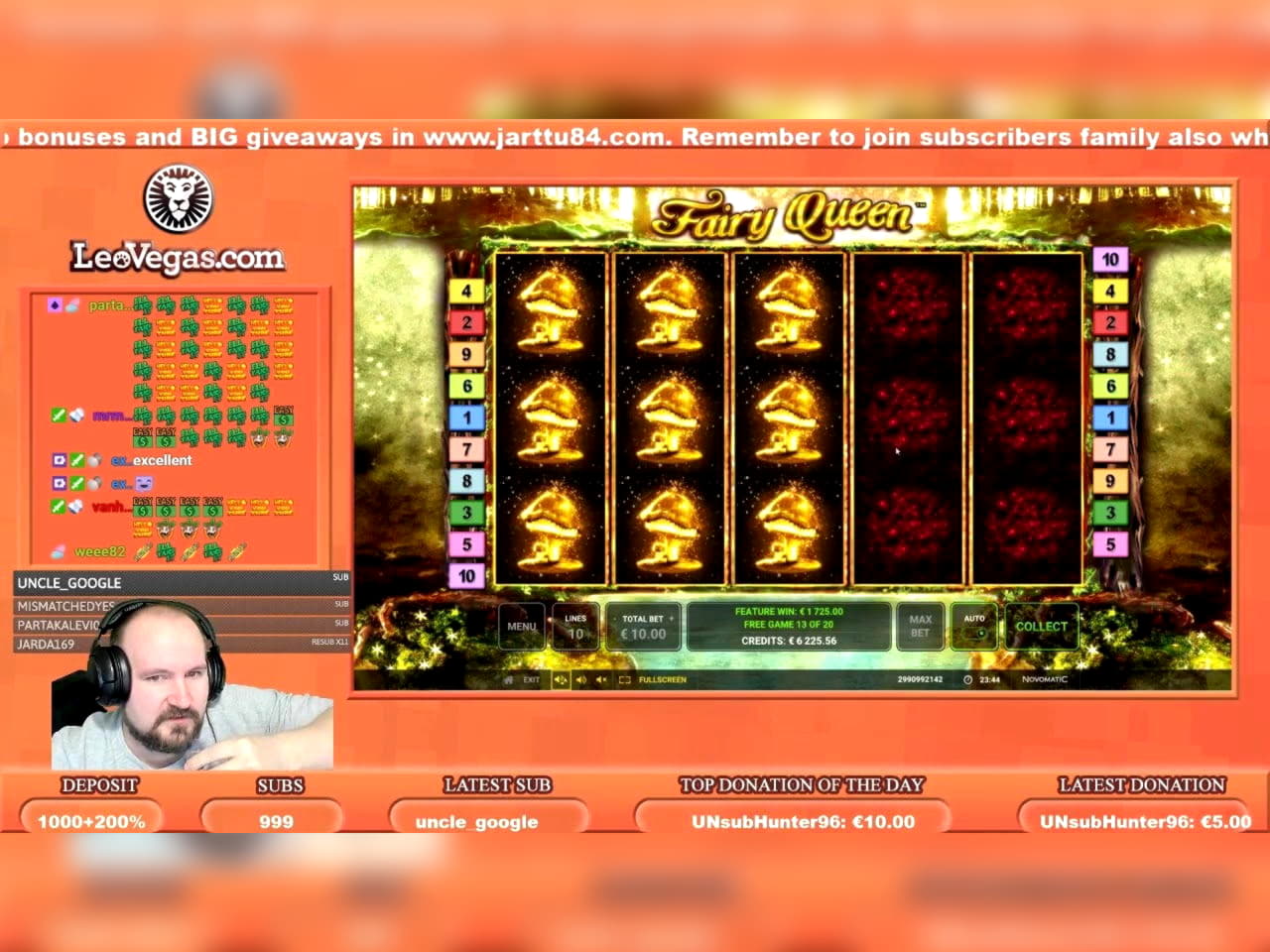 111 Free casino spins at Lucky Nugget Casino