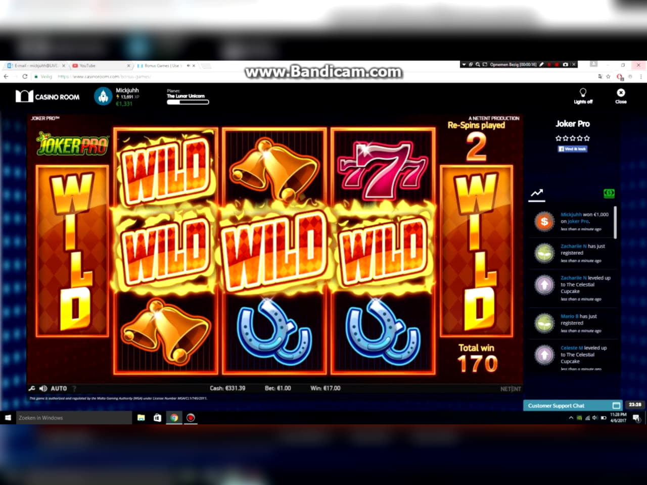 111 Free Spins at Casino Room