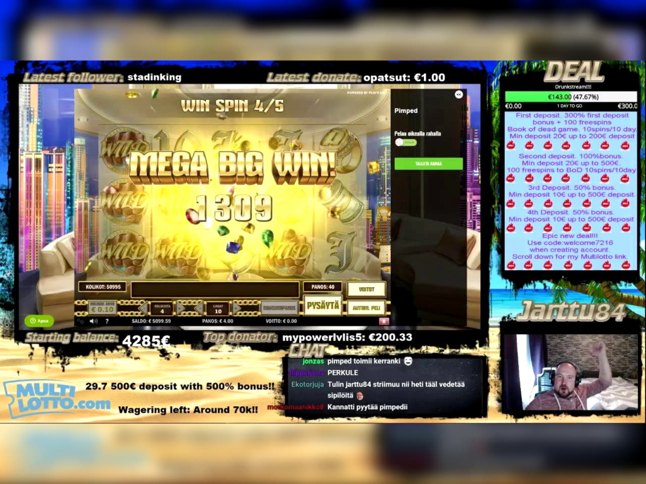 $940 No Deposit Casino Bonus at Come On Casino