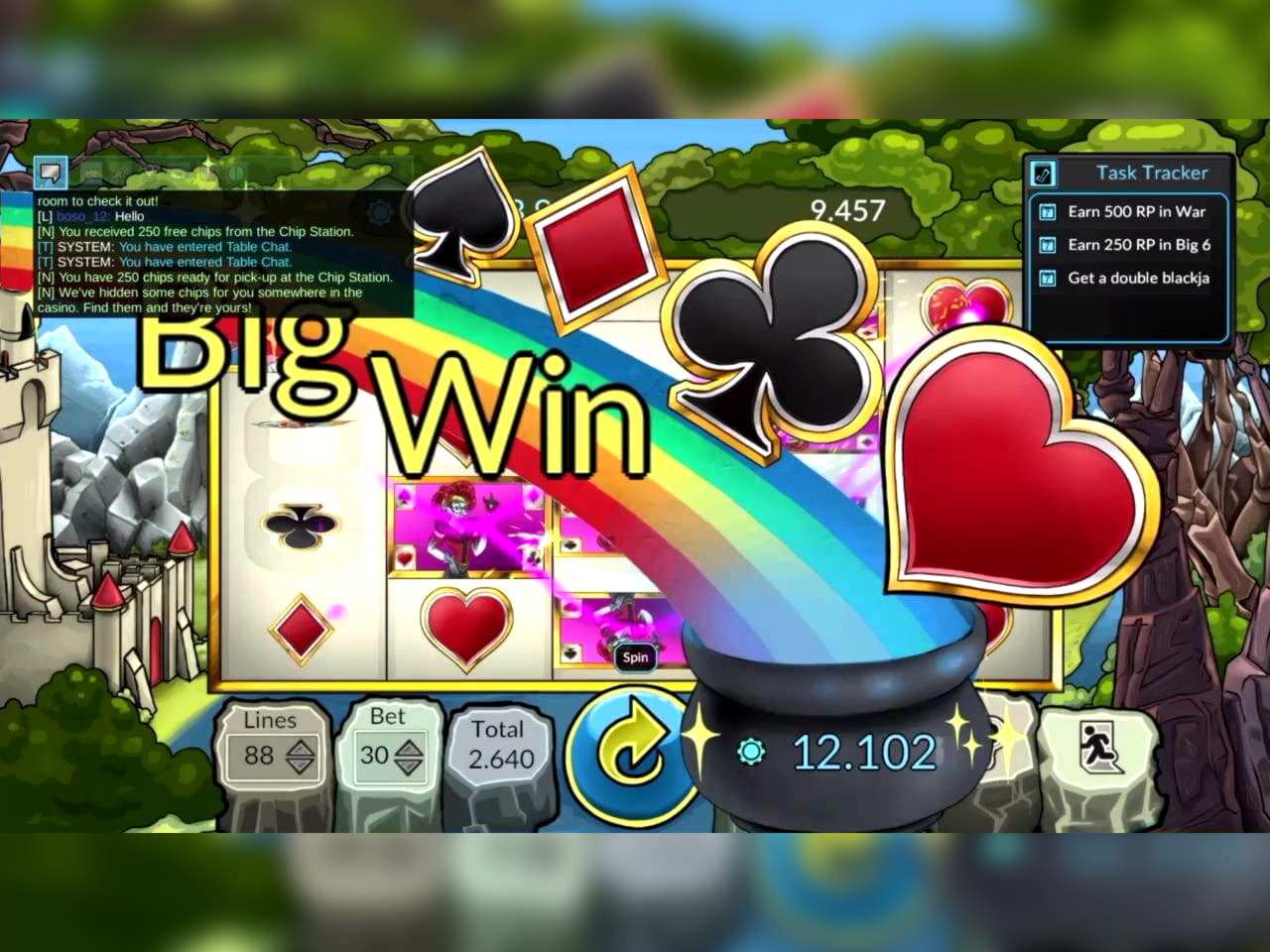 240 free spins at 888 Casino