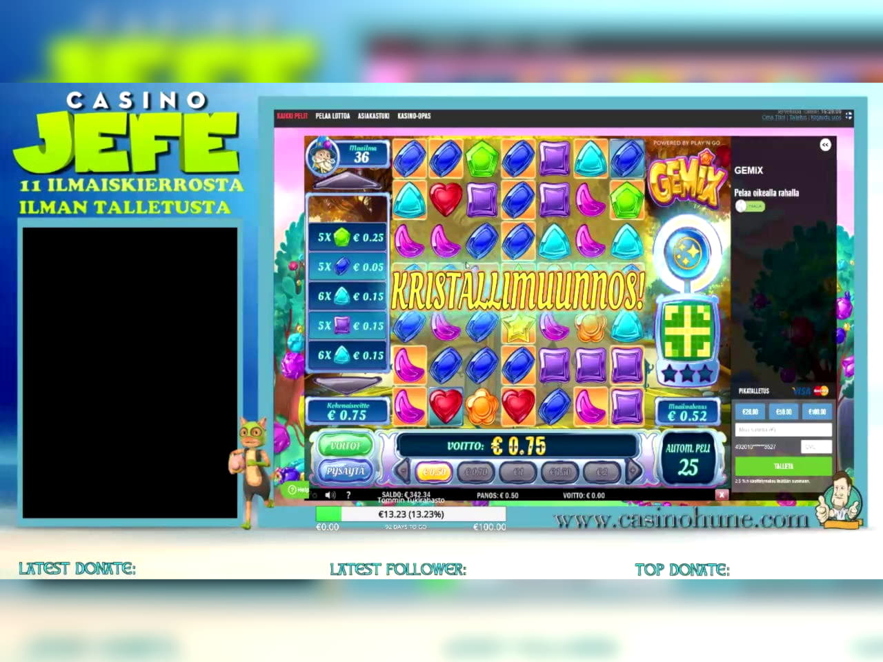 EURO 675 Online Casino Tournament at LV Bet Casino