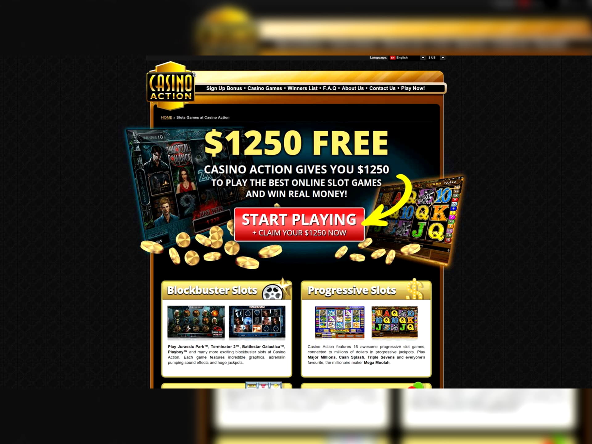 195% Match at a casino at Euro Palace Casino