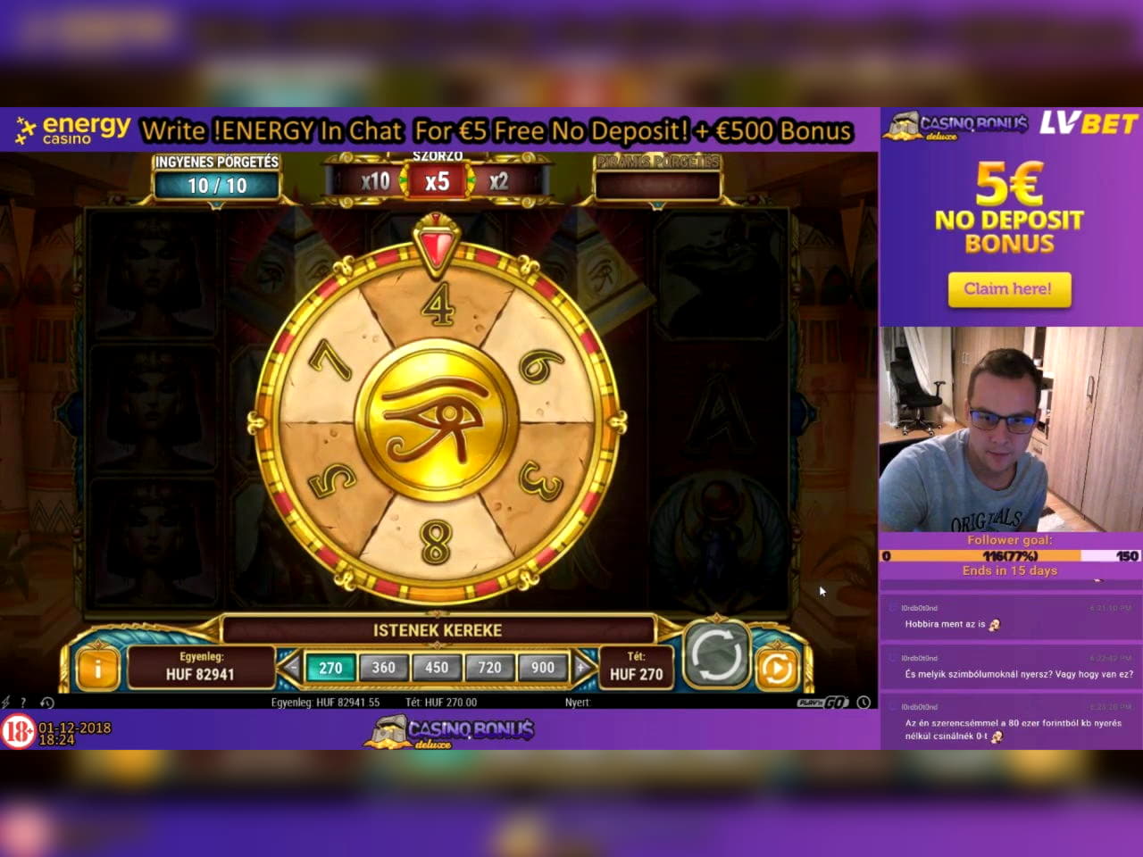 £260 Casino tournaments freeroll at Vegas Hero Casino