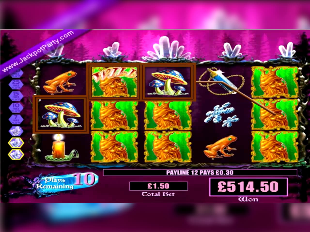 190 Free Spins no deposit at Platinum Play Casino