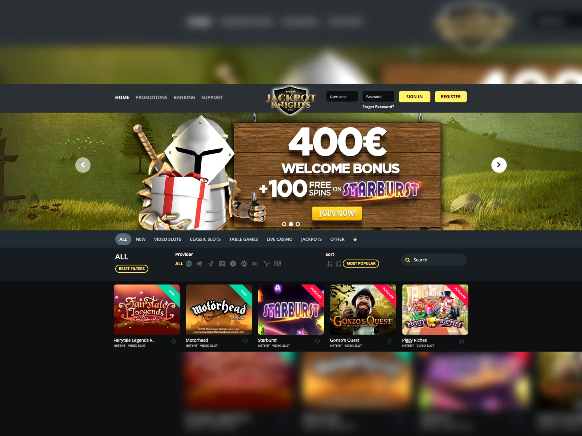 405% Signup casino bonus at Mummys Gold Casino