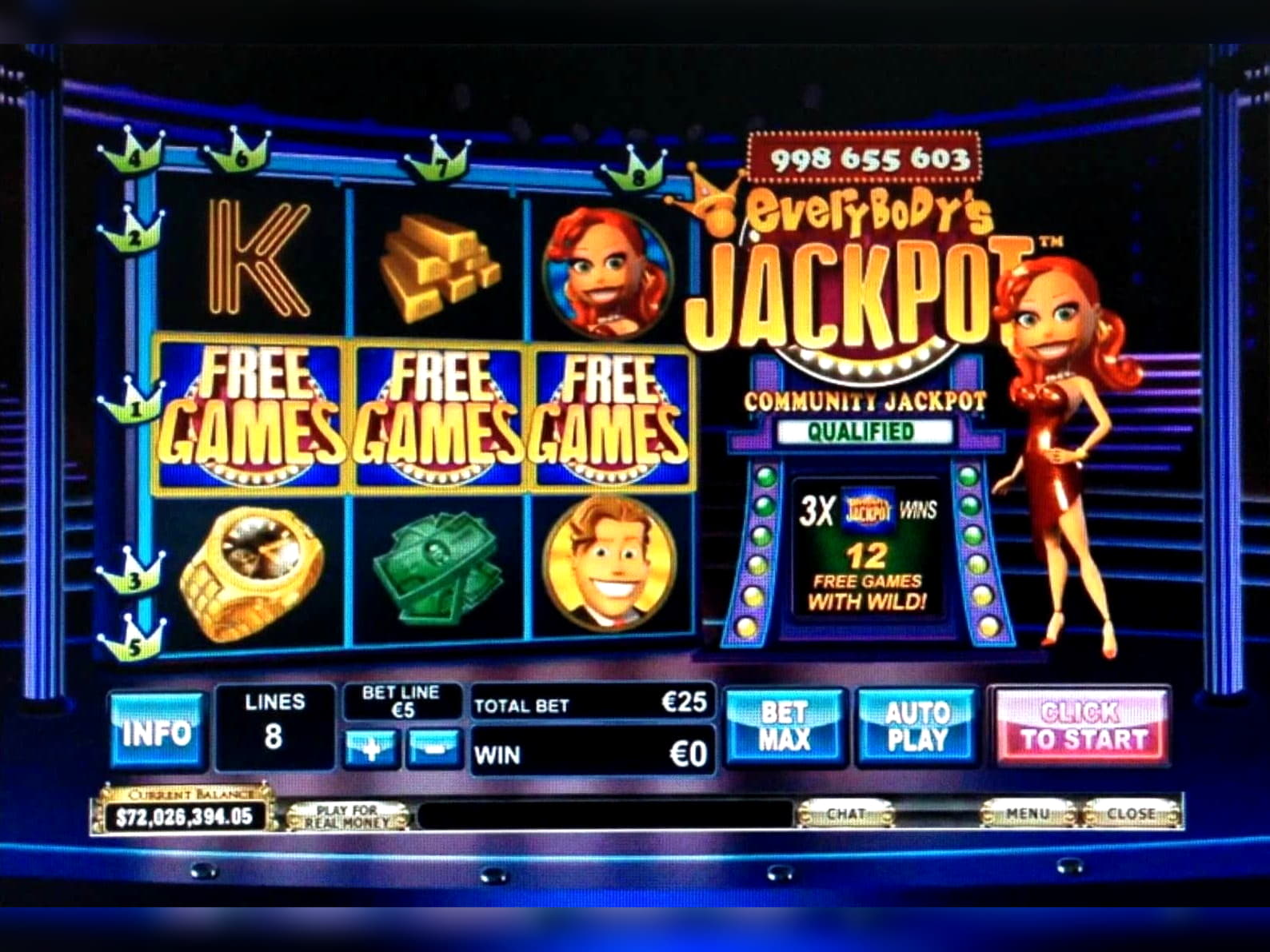 33 Free Spins Casino at Euro Palace Casino