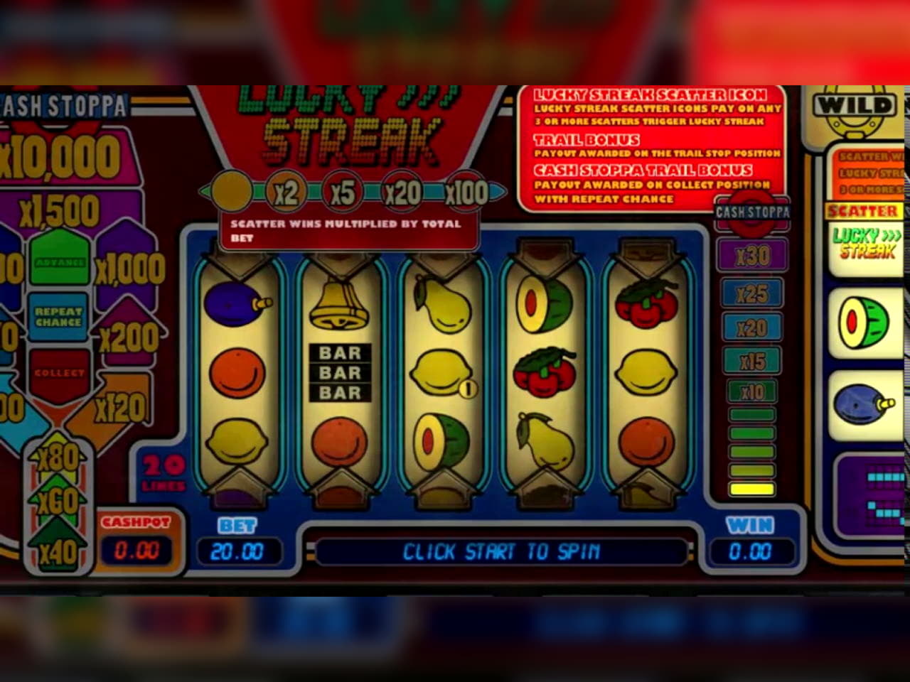 60 free spins at Intertops Casino