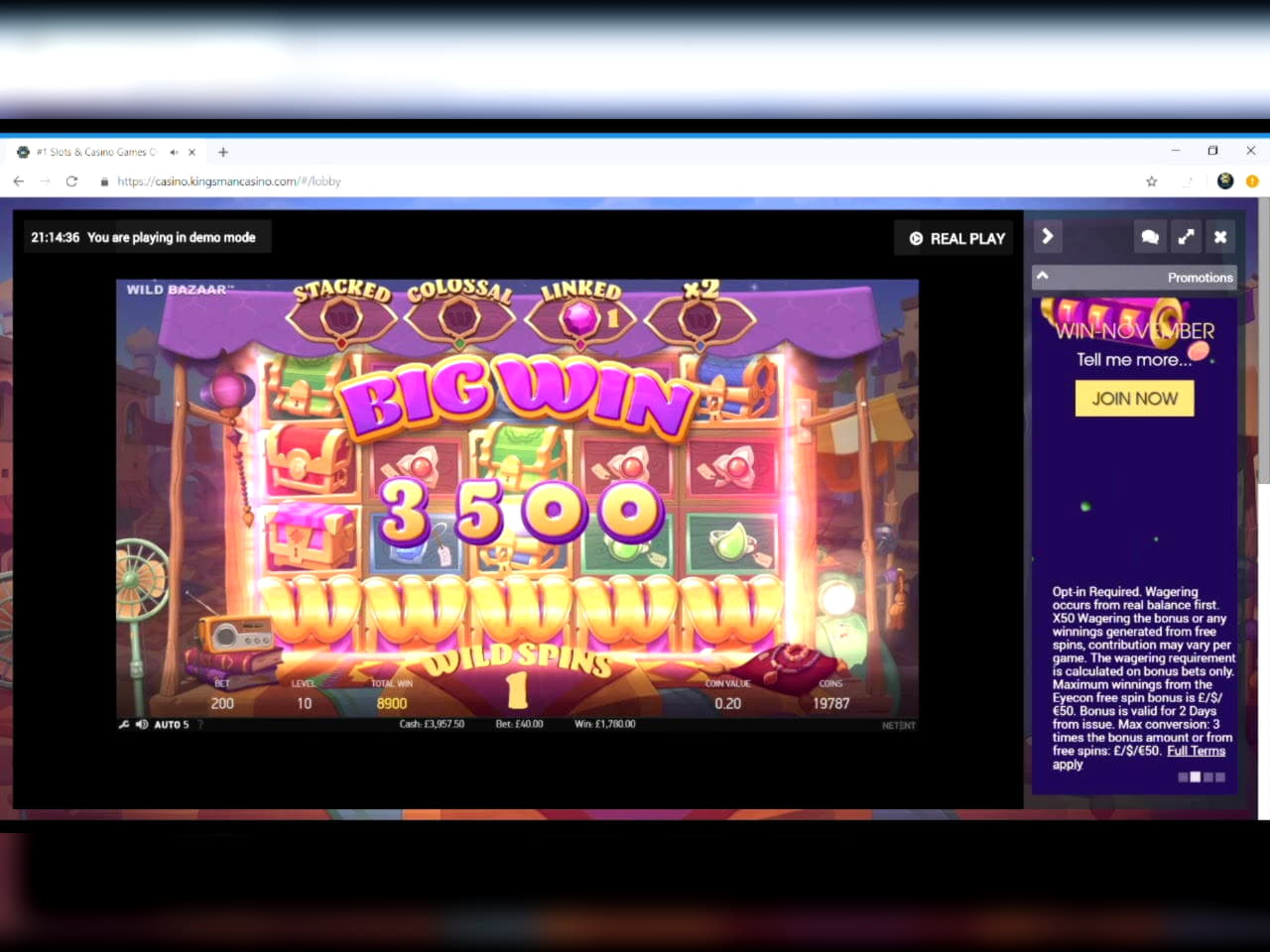 630% First Deposit Bonus at Genesis Casino