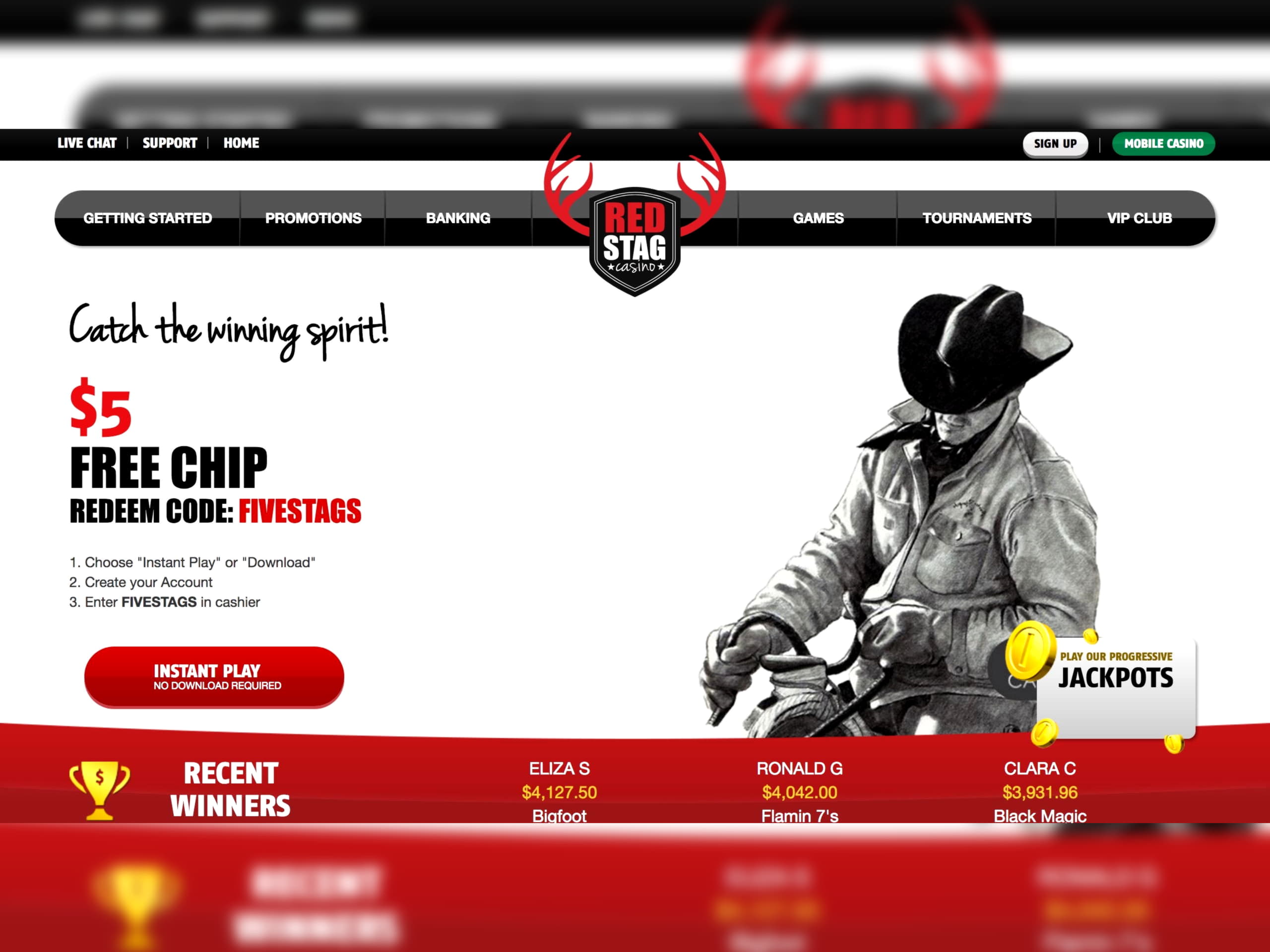 €120 free chip casino at Cherry Jackpot Casino