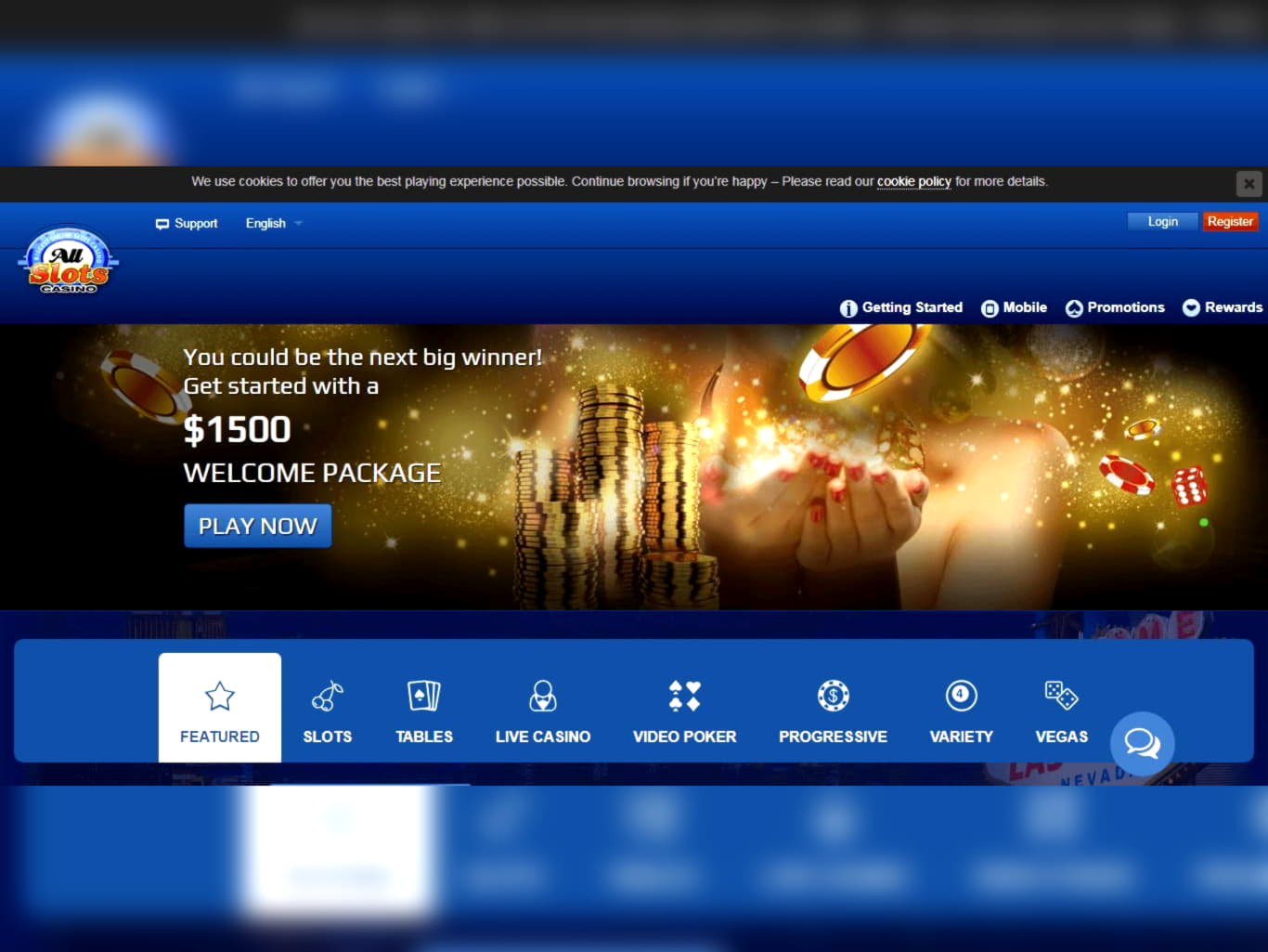 45 Free spins at Casino Las Vegas