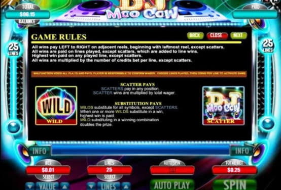 125 Free Spins no deposit casino at Ruby Fortune Casino