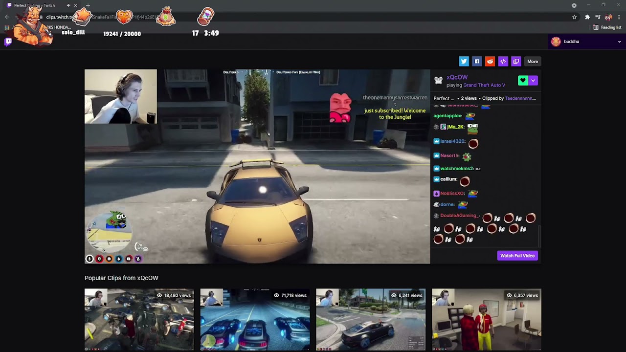 Buddha Reacts to xQc PERFECT PARKING