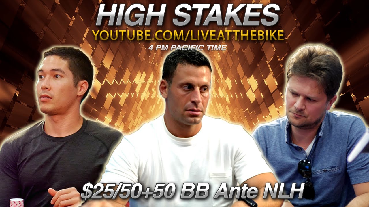?HIGH STAKES THURSDAY!? //+ BB Ante NLH!  Live at the Bike! Poker flow