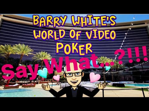 scarlet stone Online Casino Saudi Arabia: High Limit Video Poker - Per Bet Makes Me Feel Like I'm Barry White!