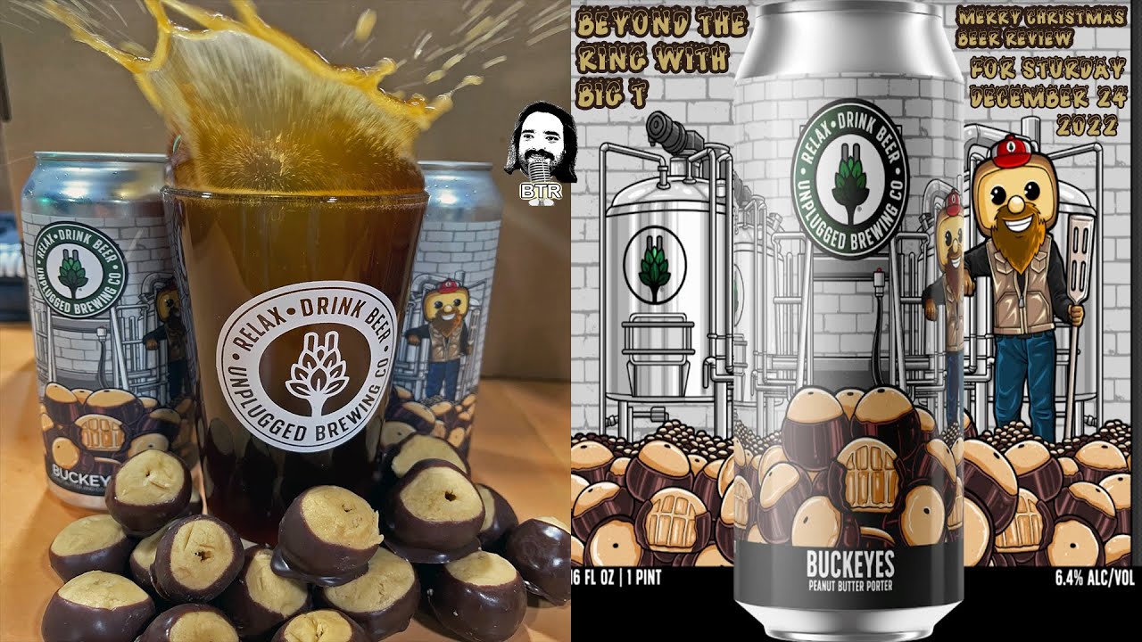 Buckeyes Peanut Butter And Cocoa Porter | Unplugged Brewing Company | Merry Christmas Beer Review