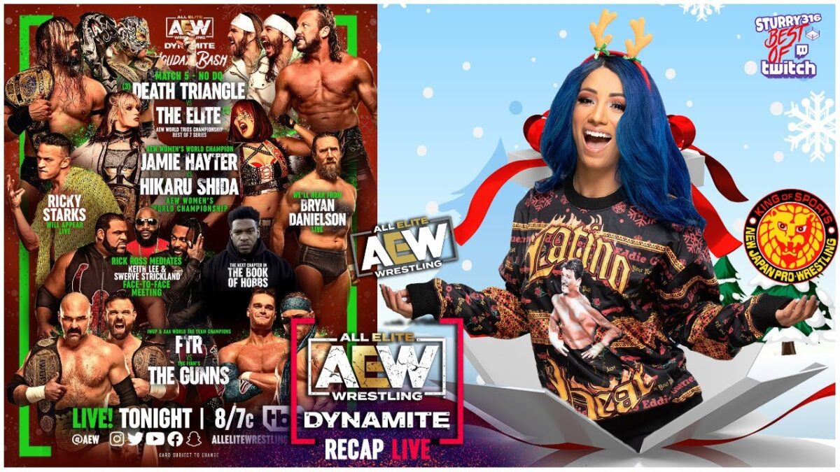 [AEW Recap LIVE] Ou ira Sasha Banks? Hayter vs Shida AEW Dynamite