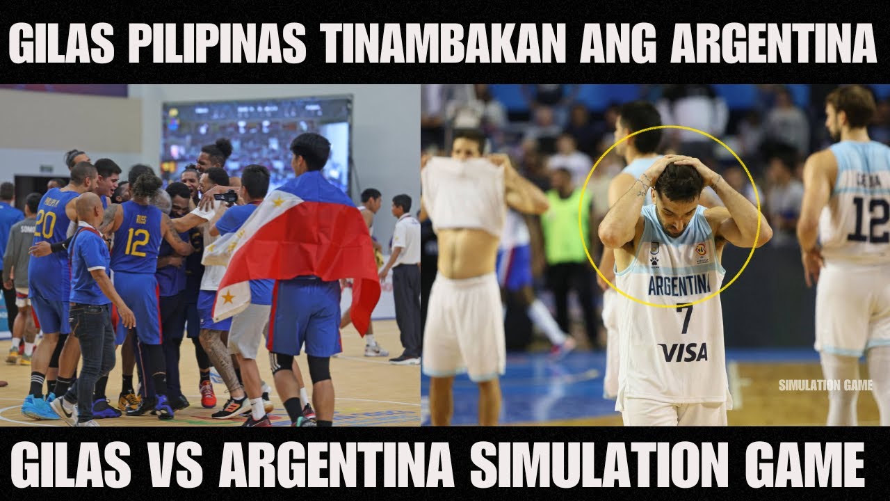 Gilas Pilipinas vs. Argentina I  Fiba World Cup 2023 Game June 24, 2023 NBA2K23 Simulation Game