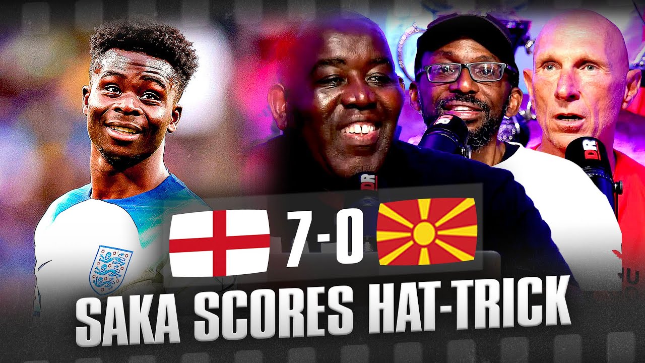 SAKA SCORES HAT-TRICK! | England 7-0 North Macedonia | HIGHLIGHTS