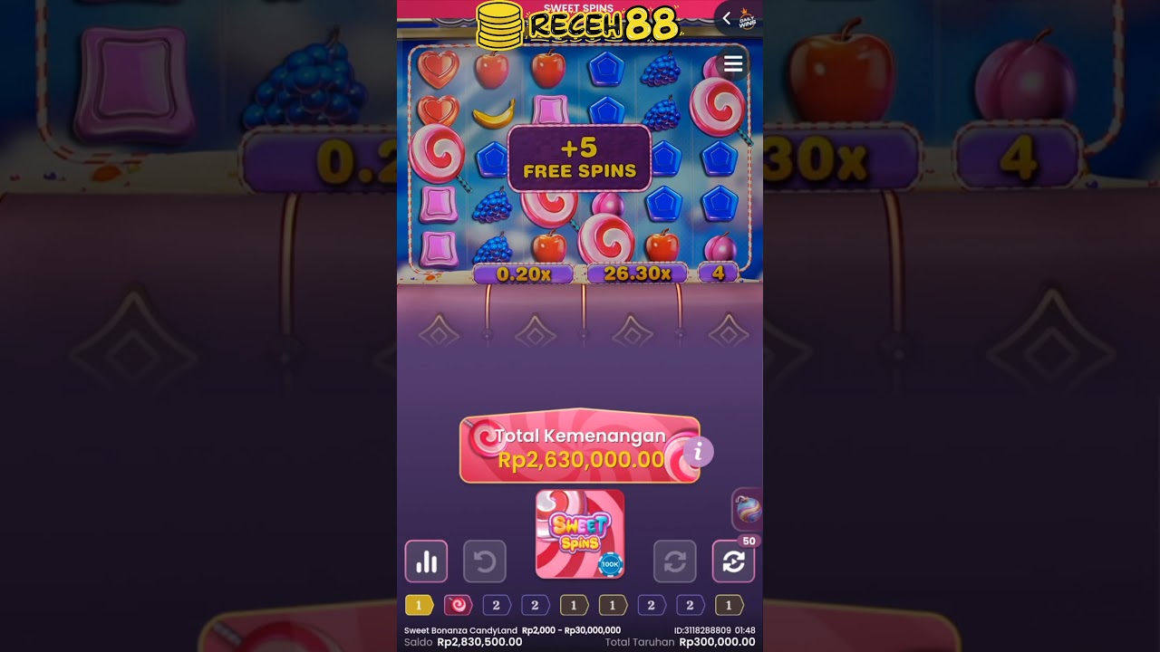 SWEET BONANZA CANDYLAND HARI INI || LIVE CASINO || CASINO INDONESIA || CANDYLAND INDONESIA