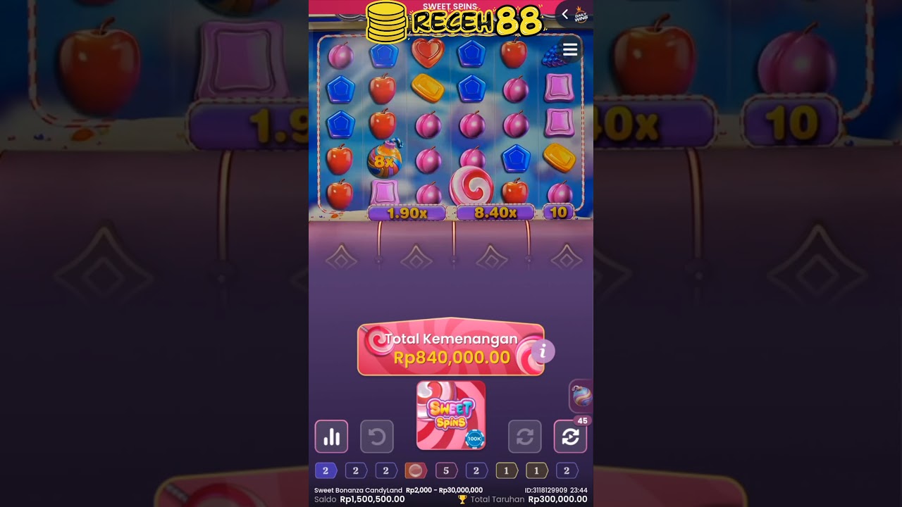 SWEET BONANZA CANDYLAND HARI INI || LIVE CASINO || CASINO INDONESIA || CANDYLAND INDONESIA