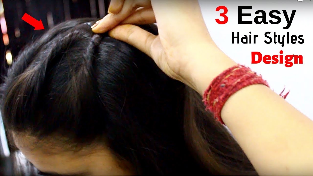 3 आसान hairstyle लड़कियों के लिए शादी के लिये 3 आसान hairstyle for girl