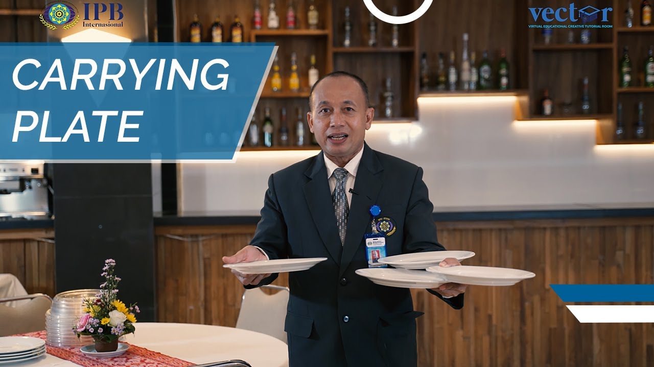 F&B Service Knowledge - How to Carry Plate (Restaurant Waiter)