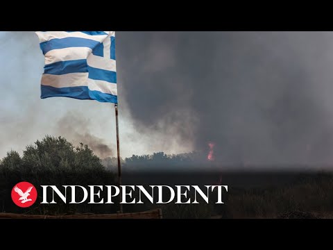 Live: Greece battles wildfires as extreme heatwave besets the Mediterranean