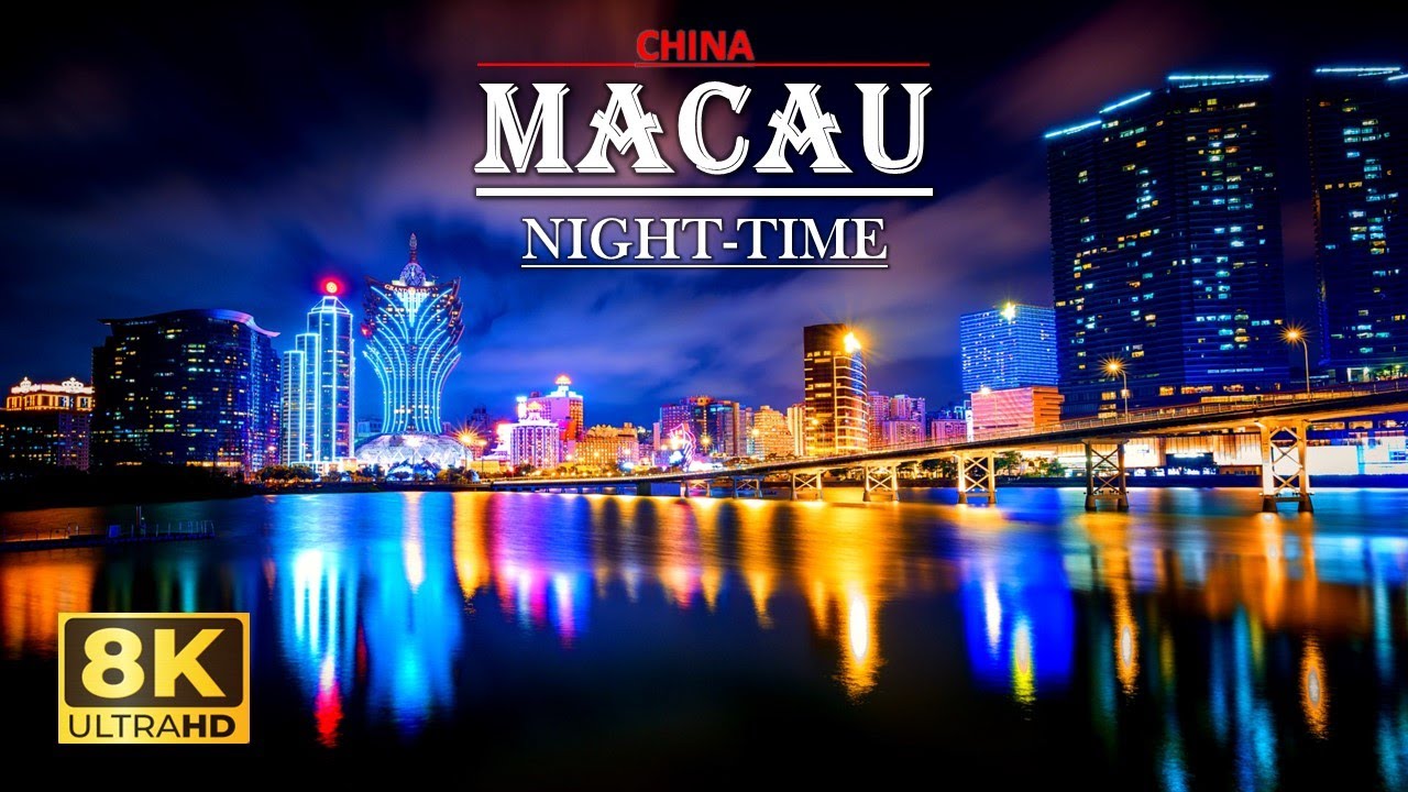 One of China’s?? Hidden Megacities MACAU at Night Time,Incredible Las Vegas Of The East 8k 60FPS