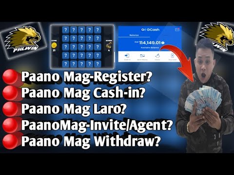 PHLWIN | Paano Mag Register | Paano Mag Cash-in | Paano MgLaro | Paano Mag Agent | Paano Magwthdraw