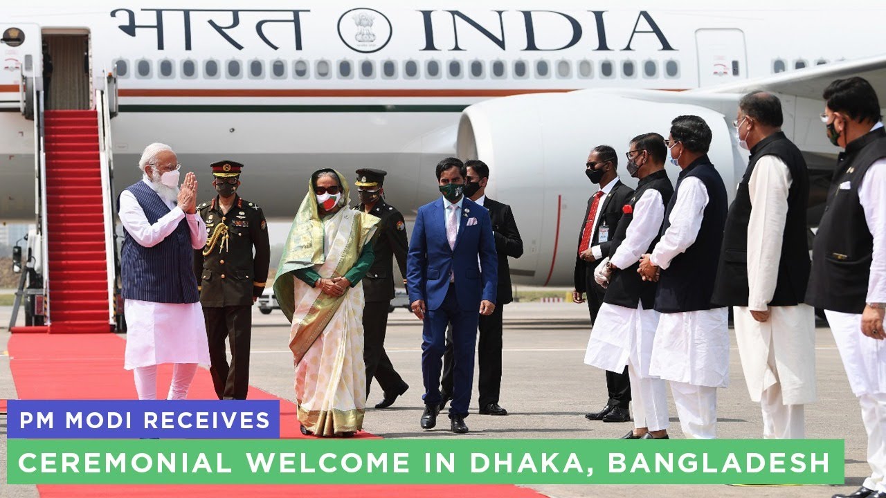 PM Modi receives ceremonial welcome in Dhaka, Bangladesh