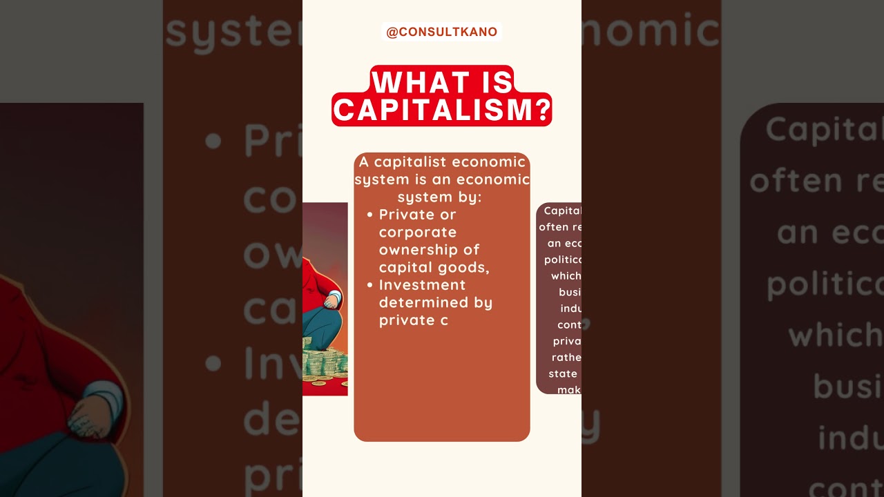 What is Capitalism? Capitalist Economic System Explained #Capitalism #EconomicSystems #Economics