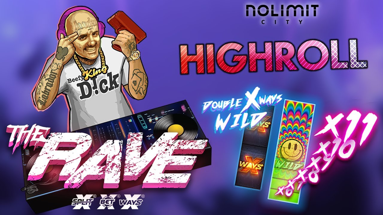 ?HIGHROLL? | The Rave Nolimit City Casino Big Win Freespins Super Bonus Upgrade