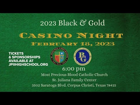 Hosanna on high roll! 2023 Black & Gold Casino Night to benefit local Catholic schools