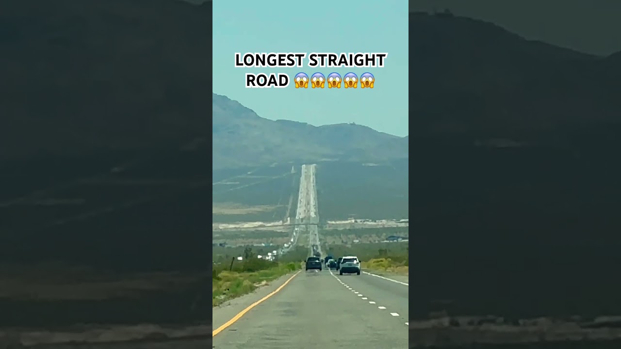 LONGEST STRAIGHT ROAD ?? #india #indian #lasvegas #california #casino #travel