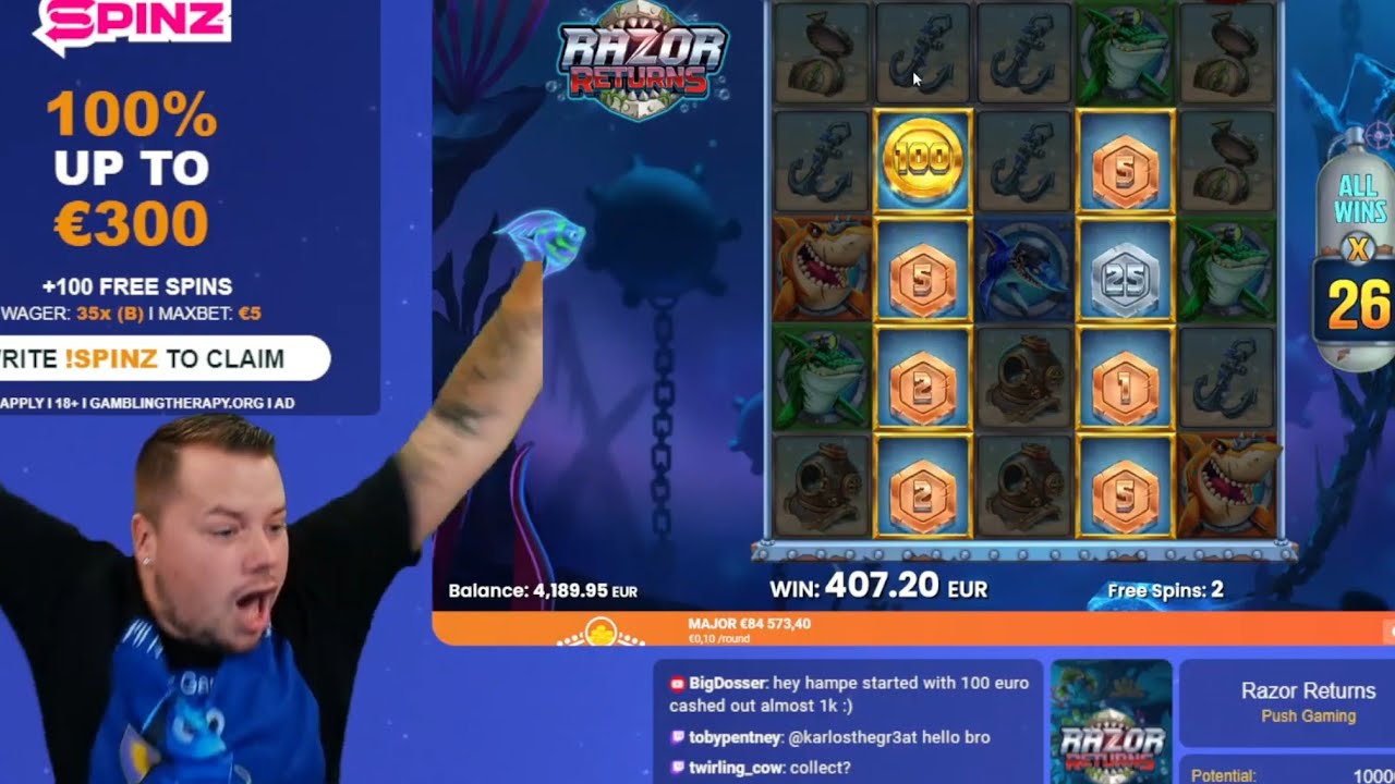 ?SUNDAY SPINZ STREAM! - HIGHROLL - Watch on !Spinz?!Rise €1000 Promo, !Giveaway €1000 Raffle!?