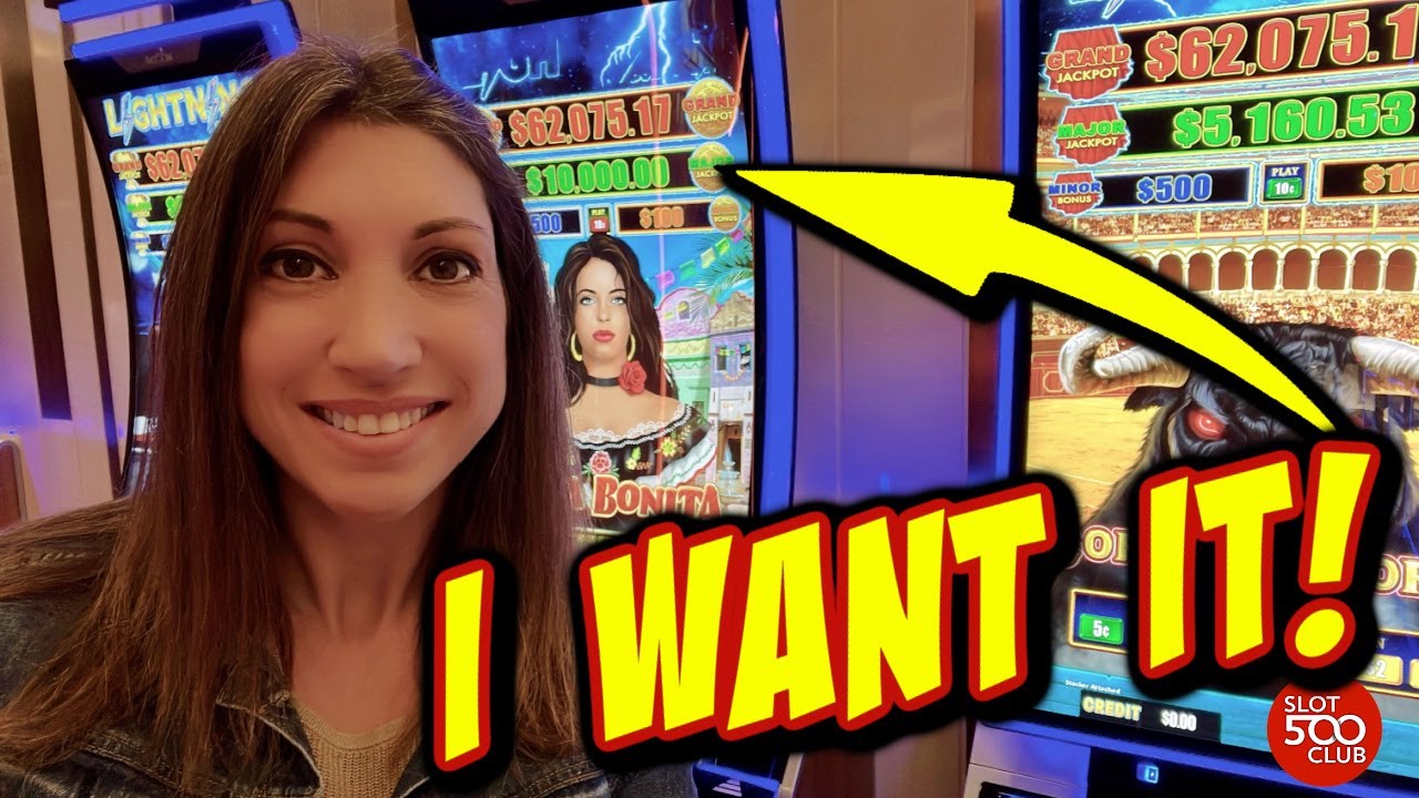 High Limit Low Roll on Lightning Dollar Link Slot Machine HD 1080p
