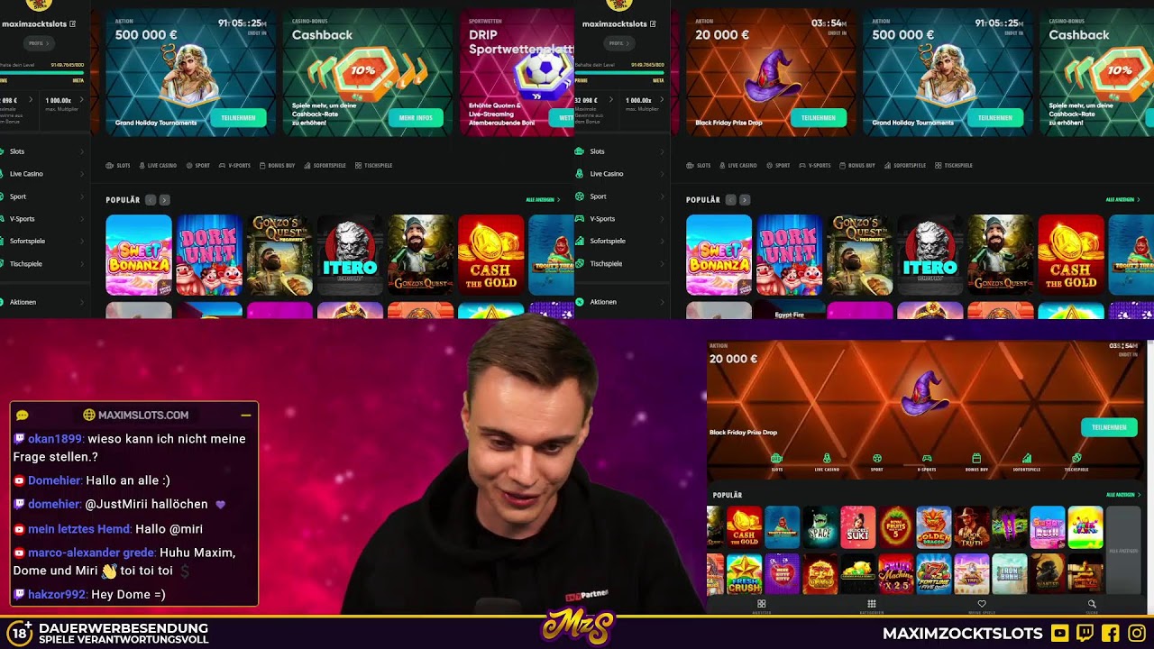 Live? HIGHROLL 24.000€ Slots ballern!??